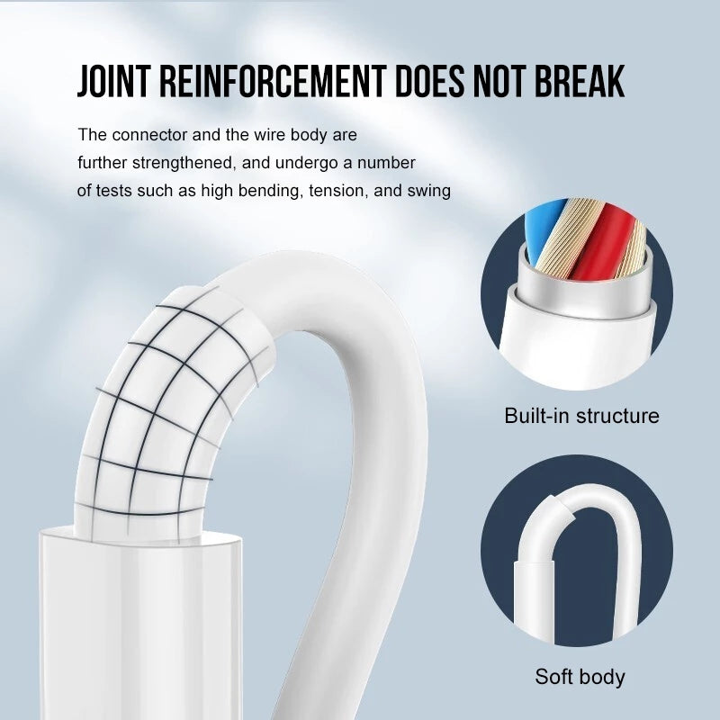 NEXOS iPhone cable, Lightning Fast Charging | 6 Months Warranty | 1 M, 2M, 3M.